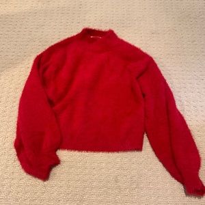 Softest Red Turtleneck Sweater
